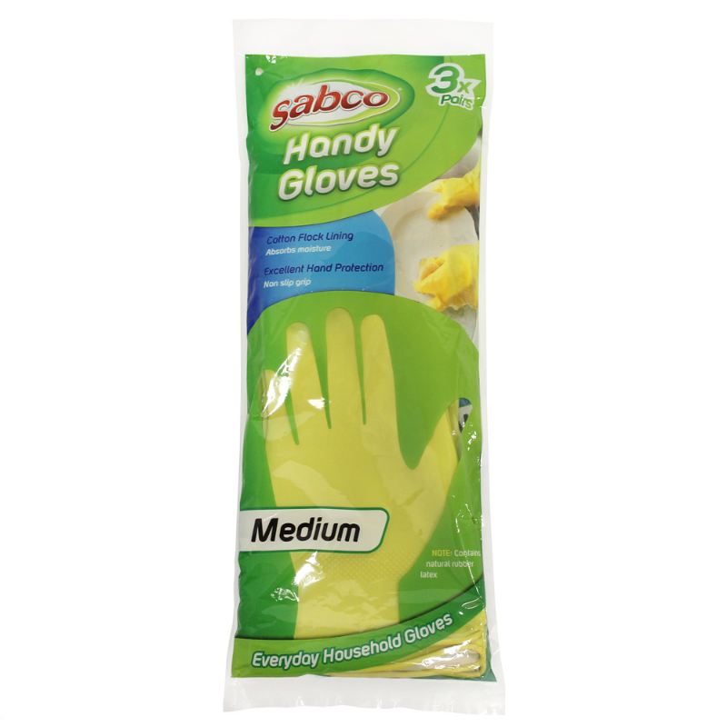 Handy Gloves x3 Pack MEDIUM SIZE